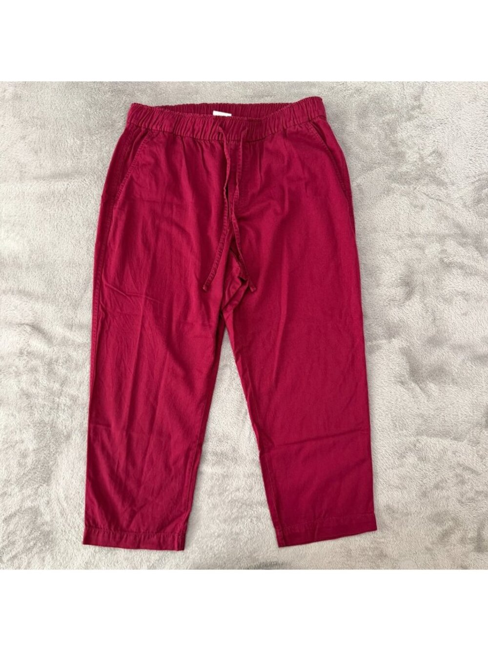 Gap The Easy Pant Pull On Burgundy Red Delicious MEDIUM Petite MP Pants